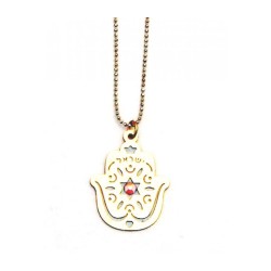 Hamsa Necklace with Star of David by Shahaf | Hamsa Necklace
