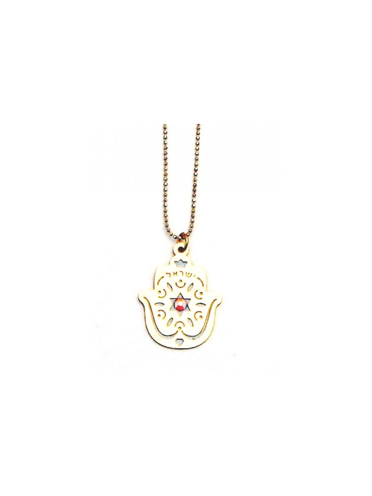 Hamsa Necklace with Star of David by Shahaf | Hamsa Necklace
