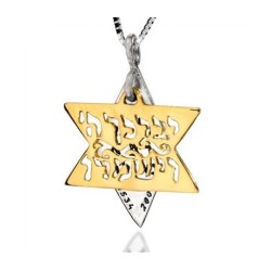 HaAri Jewelry Kohen Blessing Star of David Two... | Necklaces by HaAri