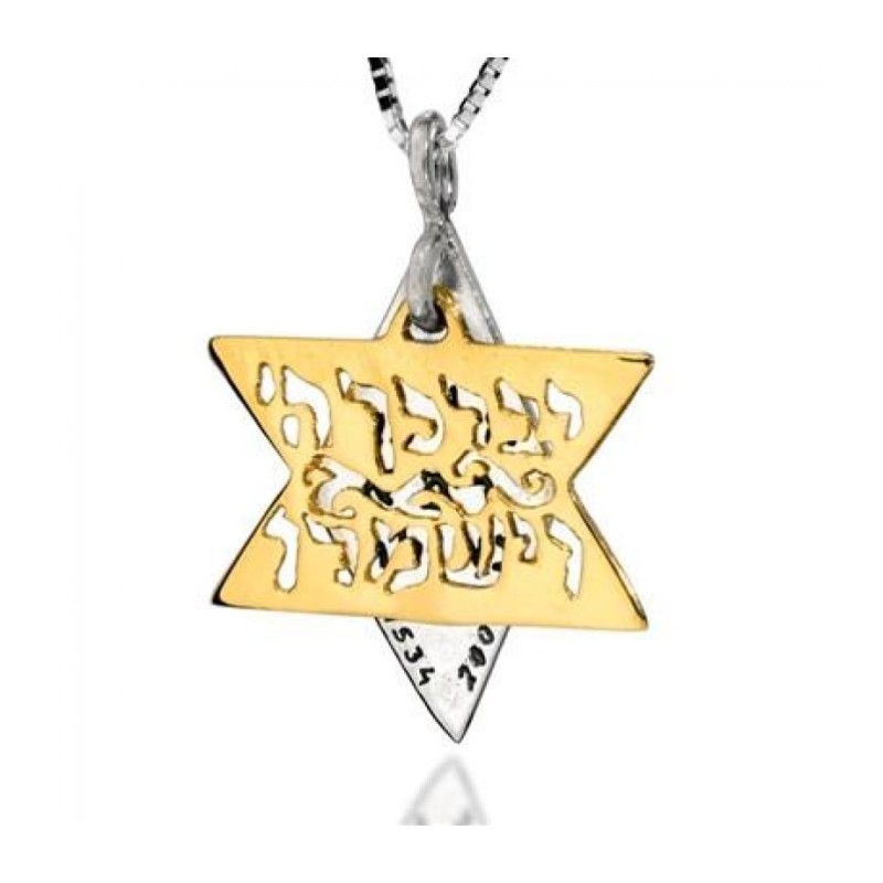 HaAri Jewelry Kohen Bénédiction Étoile de David Deux... | Colliers par HaAri