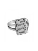 Silver Ring with Personalized Hand Engraving | Jewish Rings