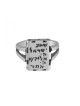 Bague en argent avec gravure personnalisée à la main | Anneaux juifs