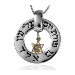 Kabbalah Jewelry Ben Porat Yosef Star of David... | Necklaces by HaAri