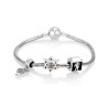 Lion of Judah Star of David and Menorah Charm Bracelet | Gifts for Her