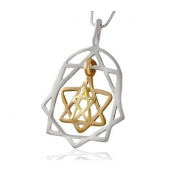 HaAri Gold and Silver Kabbalah Pendant Necklac... | Necklaces by HaAri