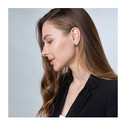 Sterling Silver Earrings Strips of Eilat Stone and Beading | Earrings