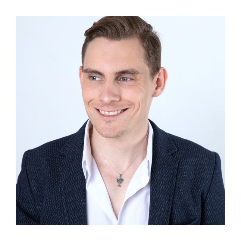 Sterling Silver Pendant Necklace Seven Branch Me... | Menorah Pendants