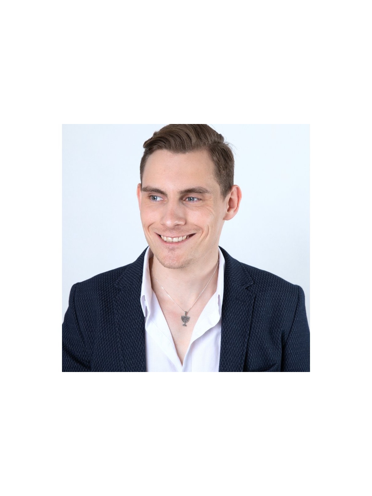 Sterling Silver Pendant Necklace Seven Branch Me... | Menorah Pendants