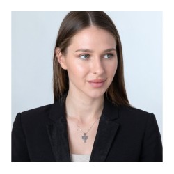 Sterling Silver Pendant Necklace Seven Branch Me... | Menorah Pendants