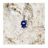 Sterling Silver Pendant Necklace Blue Sapphire Ham... | Hamsa Necklace