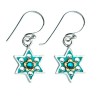 Flowers Star of David Jewish earrings | Earrings