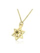 9k Gold Kabbalah Pendant Star of Plenty with B... | Necklaces by HaAri