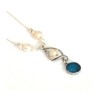 Michal Kirat Silver Necklace with Freshwate... | Roman Glass Necklaces