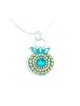 Turquoise Pomegranate Necklace by Ester Shahaf | Jewish Pendant