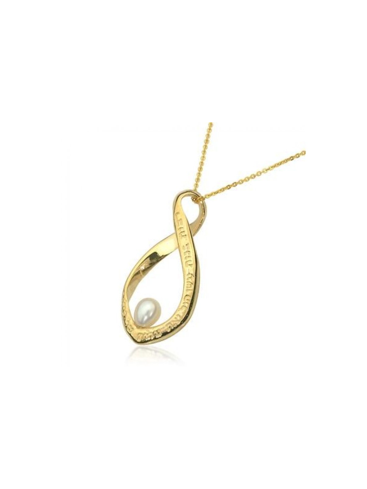 9k Gold Kabbalah Pendant with Pearl by HaAri W... | Necklaces by HaAri