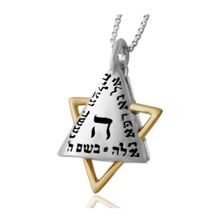 Silver Gold Pendant for Healing and Success by... | Necklaces by HaAri