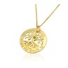 9k Gold Tree of Life Pendant with Emerald by HaAri... | Jewish Pendant