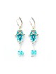 Blue Bead Hamsa Earrings by Ester Shahaf | Earrings