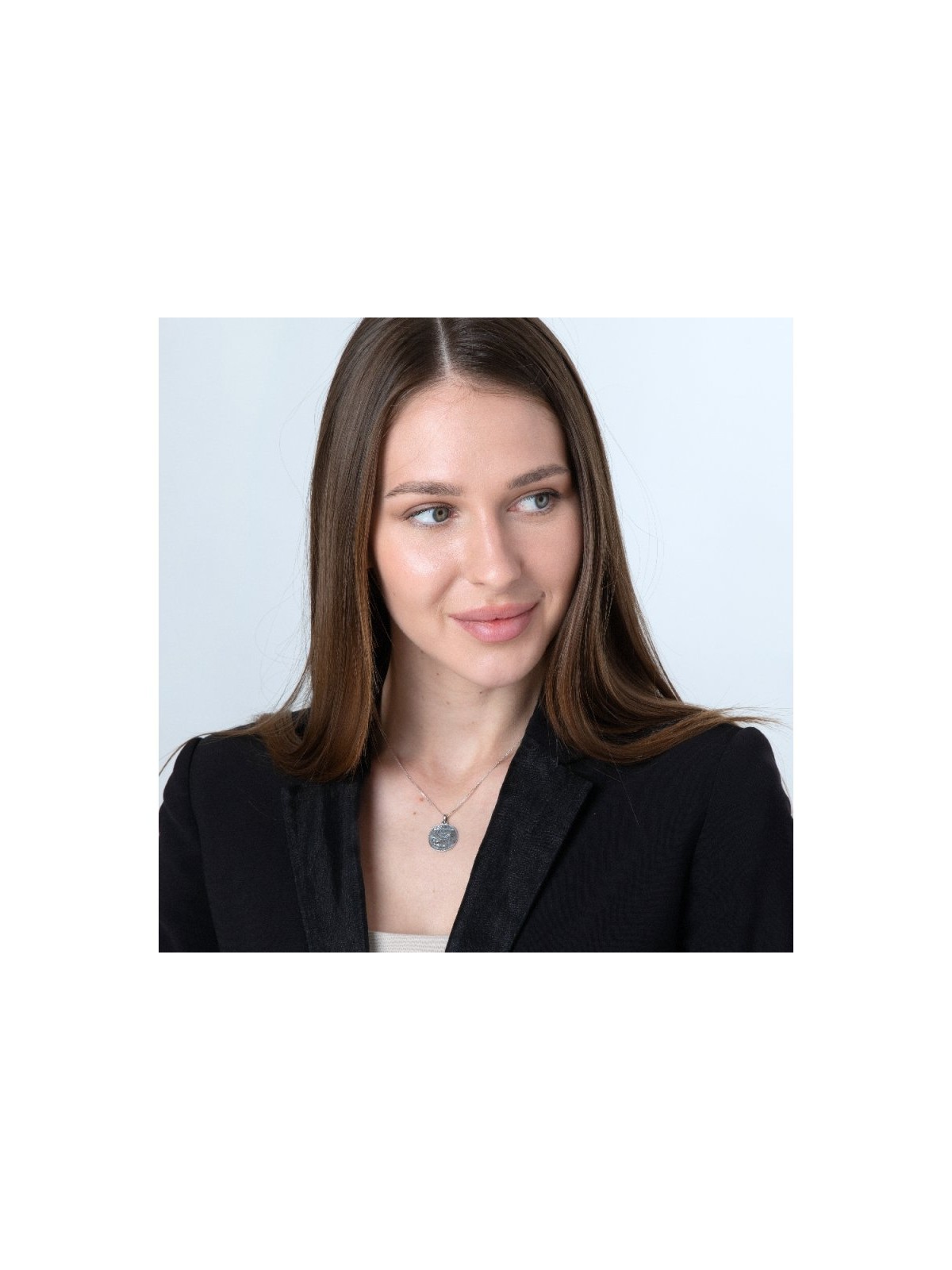 Sterling Silver Pendant Necklace Ancient Coin Meno... | Jewish Pendant