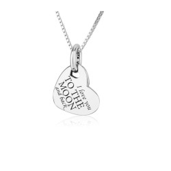 Sterling Silver Tilted Heart Pendant Necklace %96 ... | Jewish Pendant