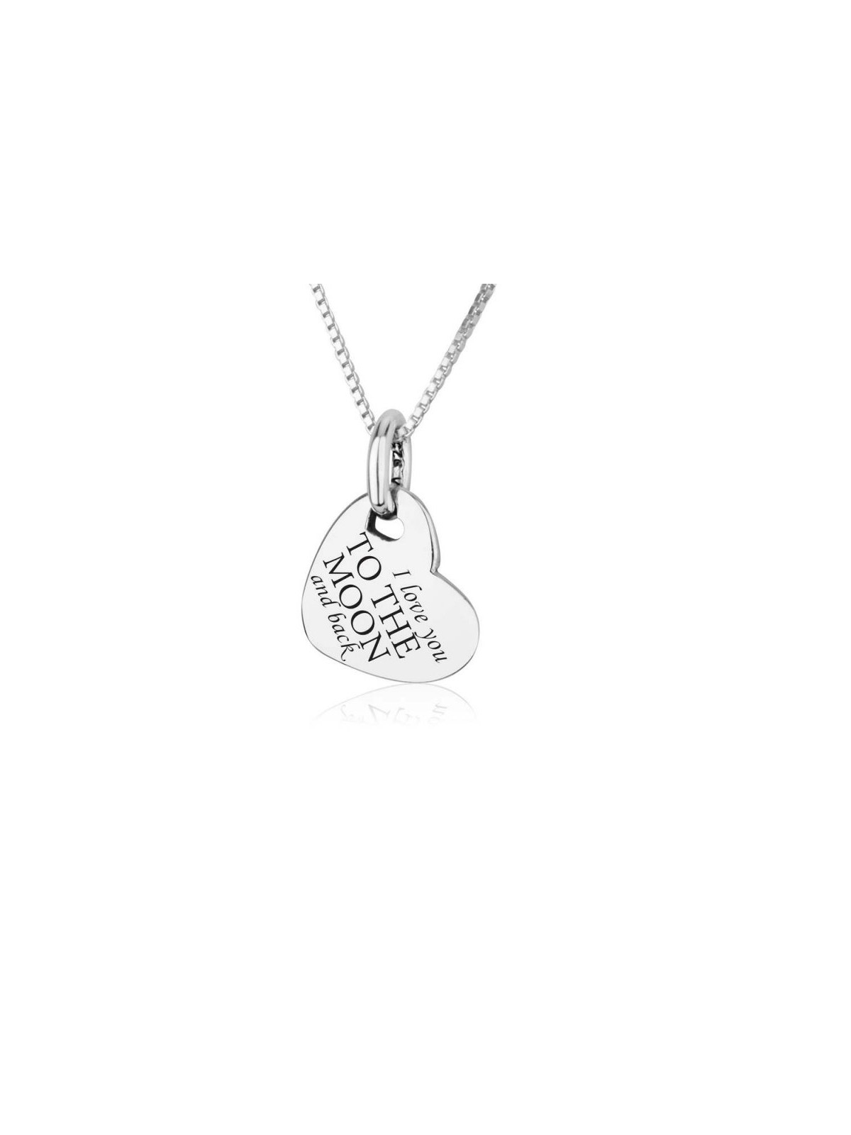 Sterling Silver Tilted Heart Pendant Necklace %96 ... | Jewish Pendant