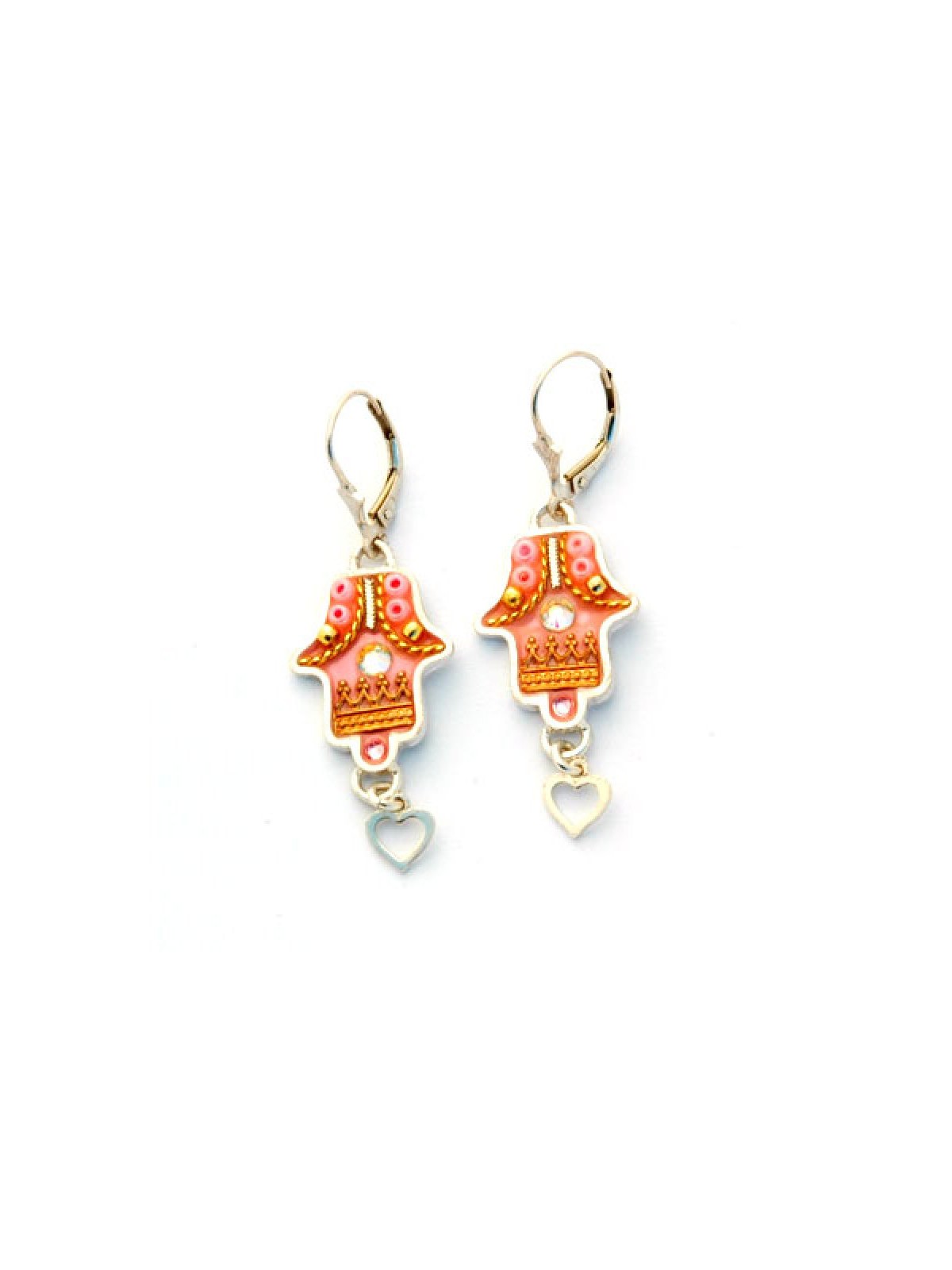 Hamsa Oriental design Earrings by Ester Shahaf | Earrings