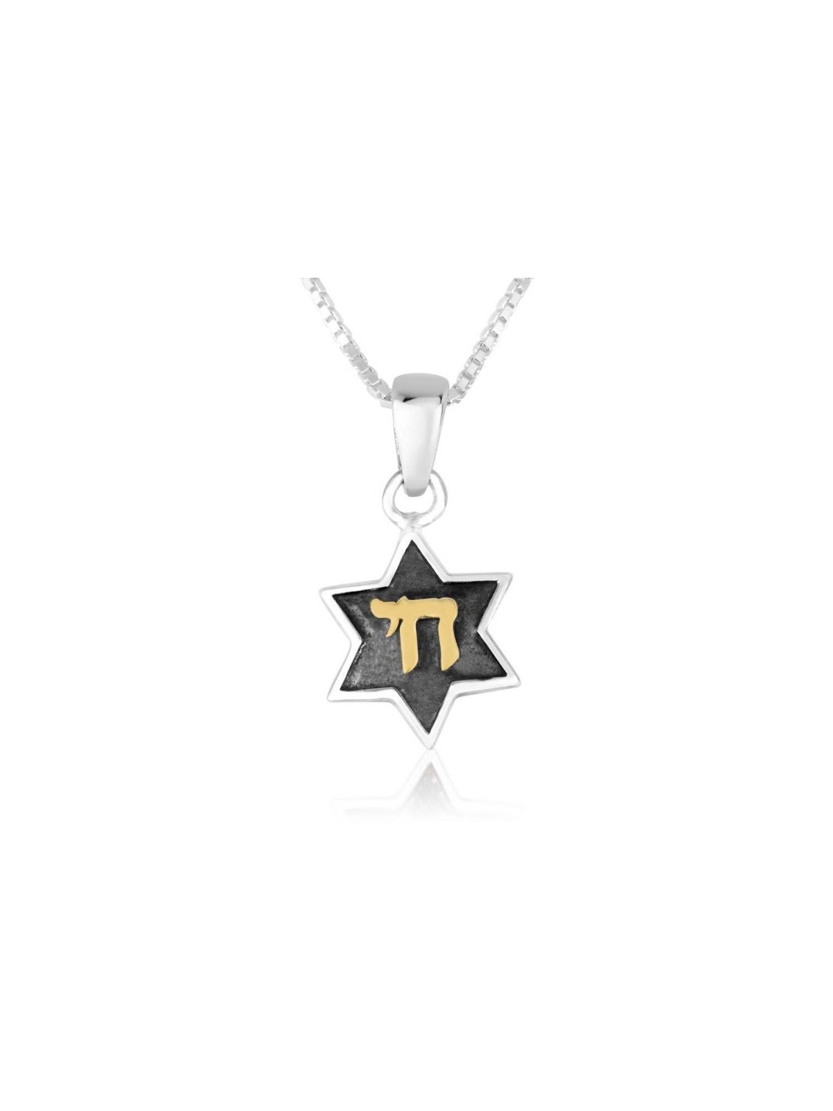 Sterling Silver Pendant Necklace Star o... | Chai Necklaces & Pendants