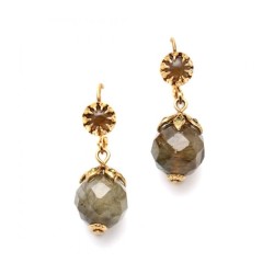 Amaro Handcrafted Autumn Mood Drop Earrings with Semi Pr... | Earrings