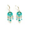 Blue Bead Oriental Earrings by Ester Sh... | Earrings by Esther Shahaf