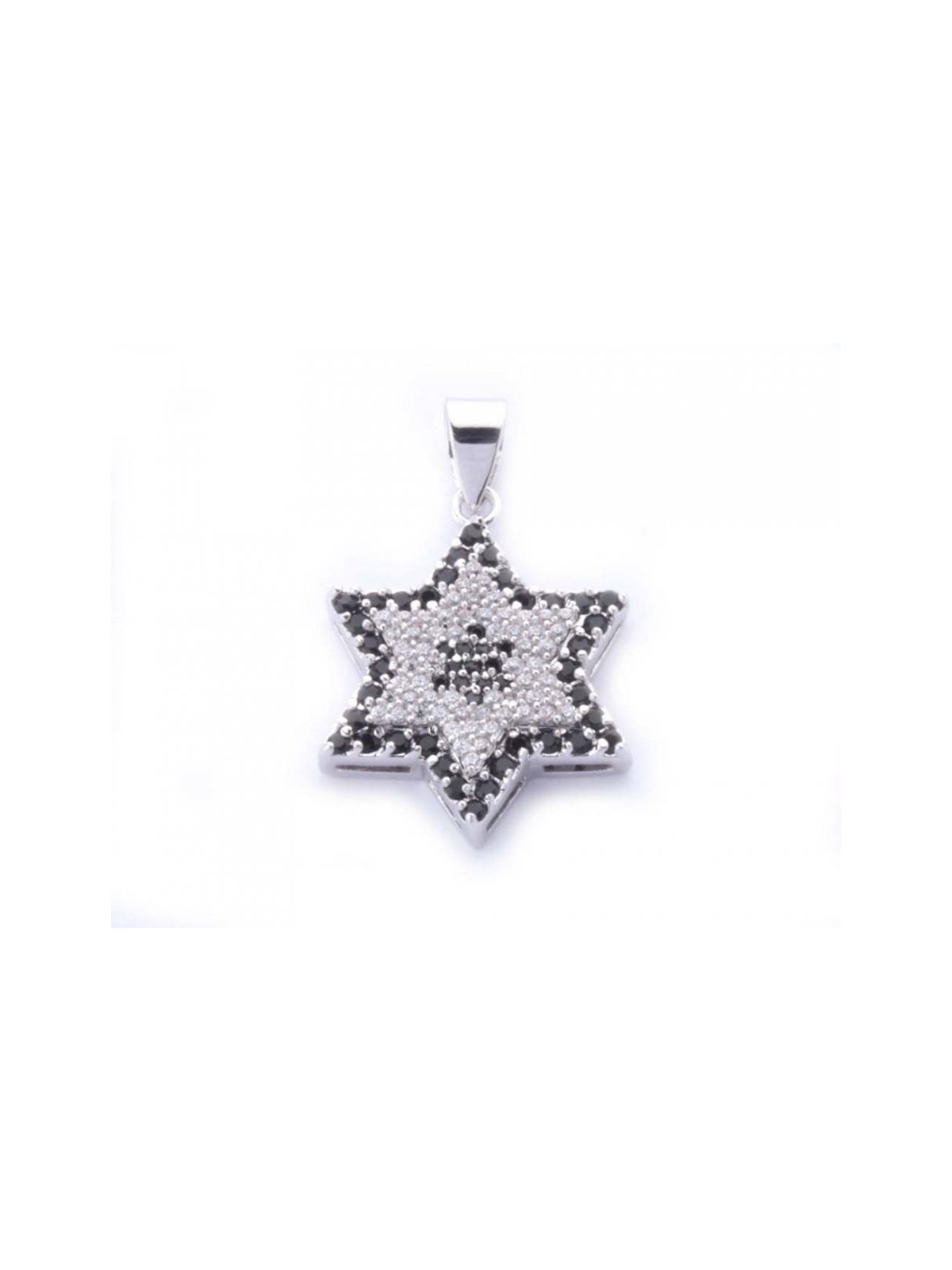 Gold Filled Star of David Pendant Black W... | Jewish Gift from Israel