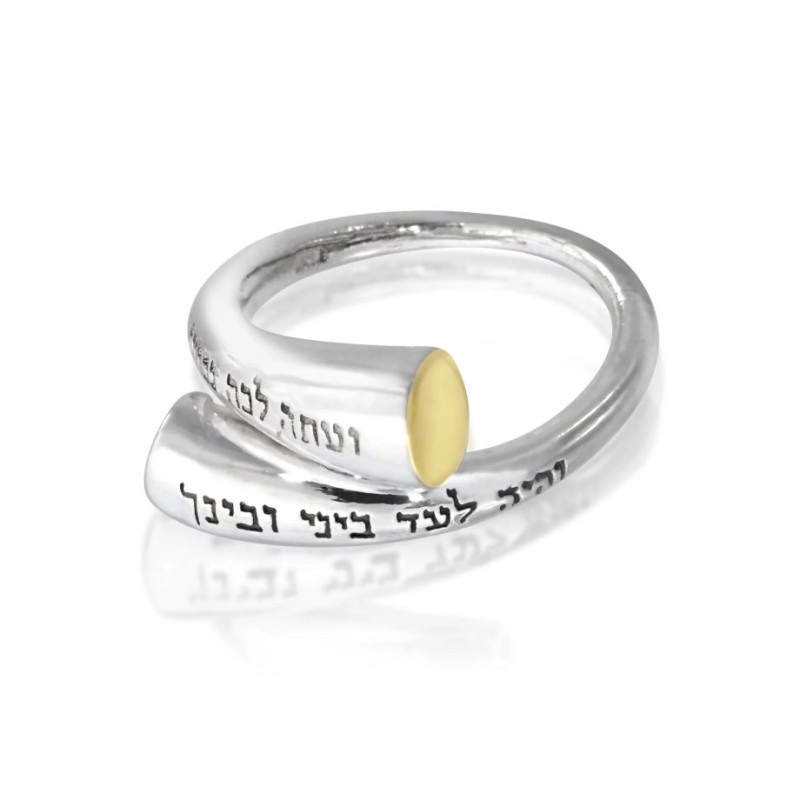 Ha%92Ari Sterling Silver ring with Hebrew Everlastin... | Jewish Rings