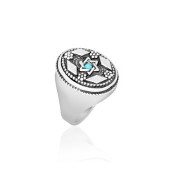 Silver Star of David Ring from Golan Studio | Jewish Rings