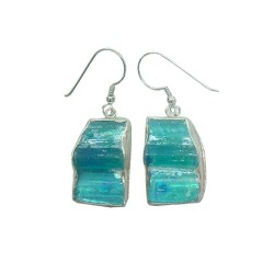 Michal Kirat Boucles d'oreilles pendantes en argent sterling faites à la main Roma... | Boucles d'oreilles