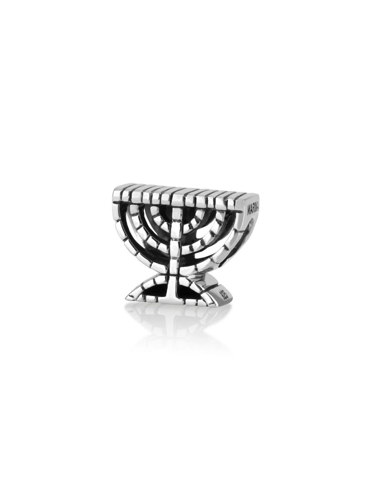 Sterling Temple Menorah Charm | Judaica Charms