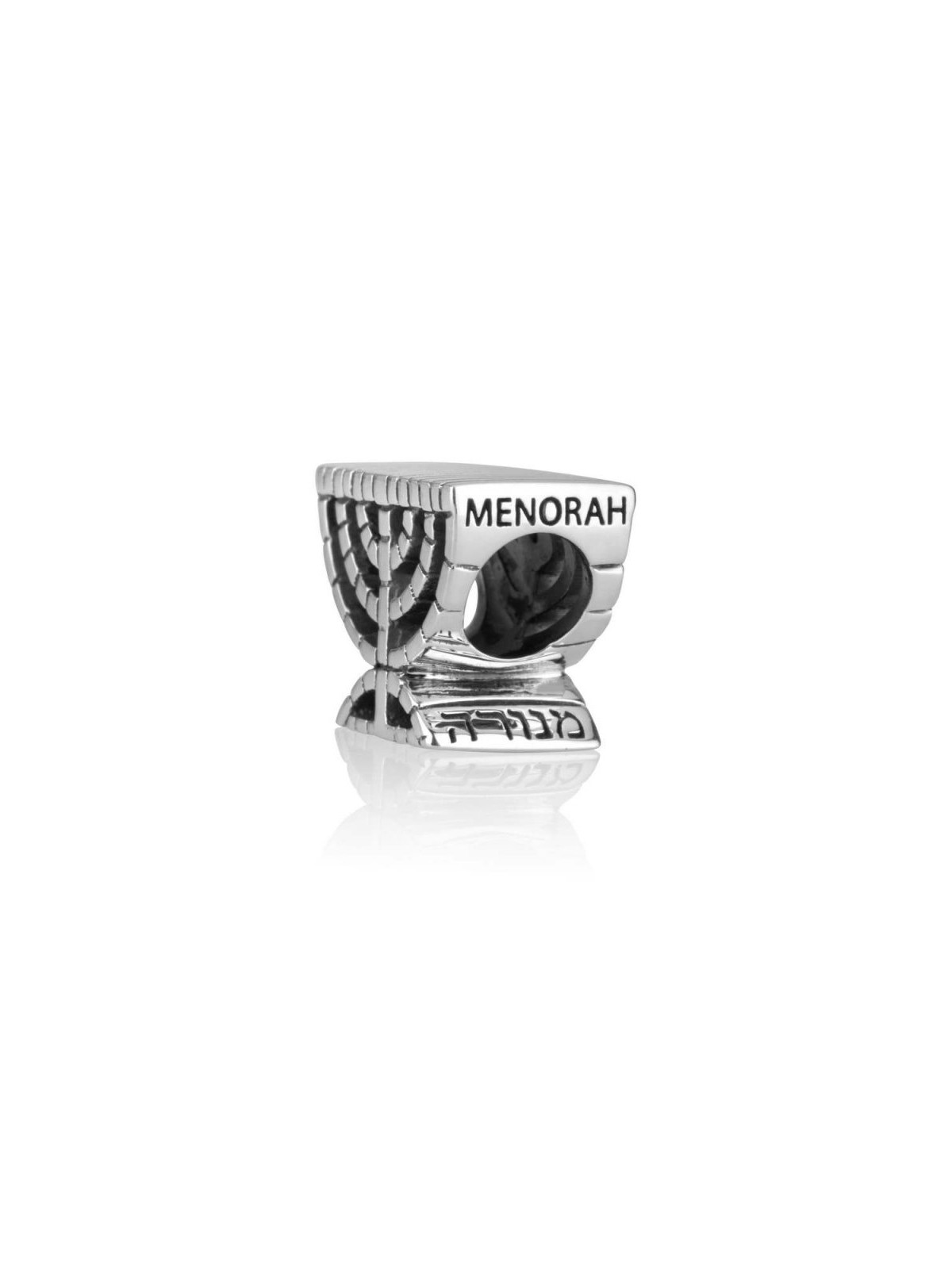 Sterling Temple Menorah Charm | Judaica Charms