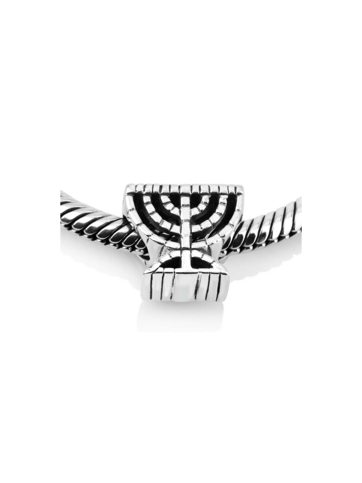 Sterling Temple Menorah Charm | Judaica Charms