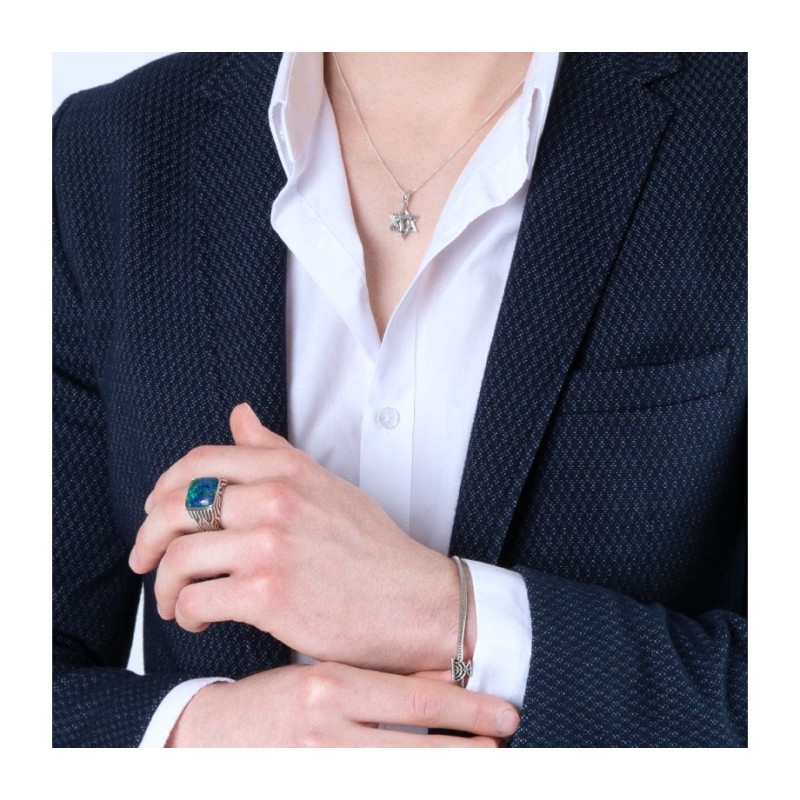 Sterling Temple Menorah Charm | Judaica Charms