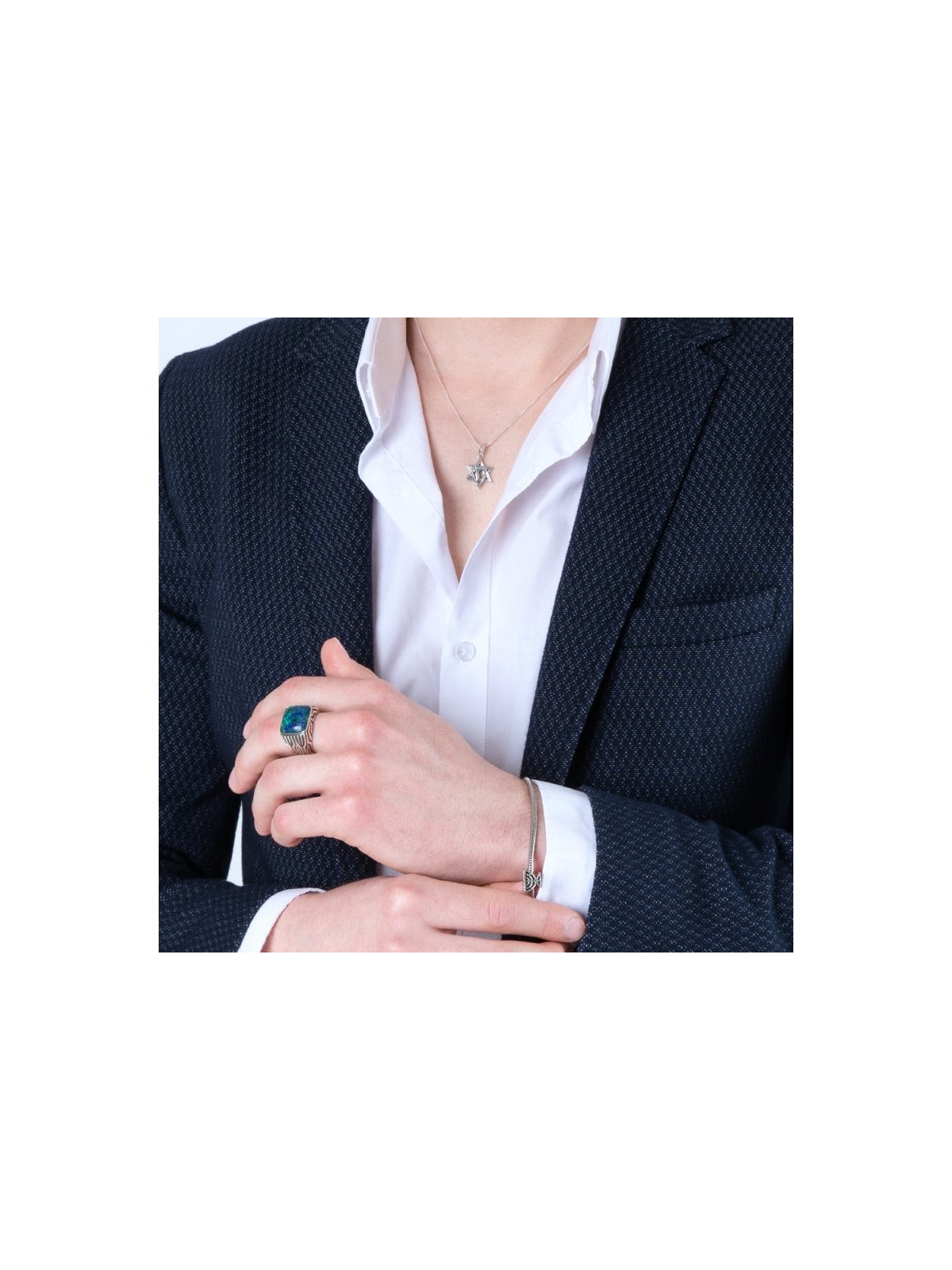 Sterling Temple Menorah Charm | Judaica Charms