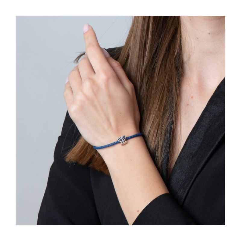 Sterling Temple Menorah Charm | Judaica Charms