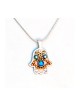Evil Eye Hamsa Pendant by Ester Shahaf | Hamsa Necklace