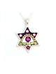 Black Violet Star of David Pendant by ... | Necklaces by Esther Shahaf