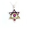 Black Violet Star of David Pendant by ... | Necklaces by Esther Shahaf