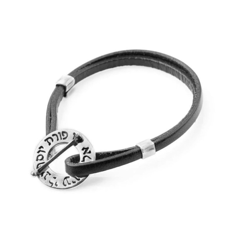 Emballage en cuir HaAri et Kabbale en argent sterling... | Bracelets par HaAri