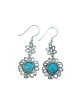 Michal Kirat Boucles d'oreilles pendantes en argent sterling... | Boucles d'oreilles en verre romain
