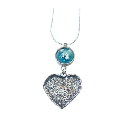 Michal Kirat Roman Glass Silver Necklace wi... | Roman Glass Necklaces