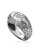 HaAri Silver Signet Snake Ring with Kabbalah Engravi... | Jewish Rings