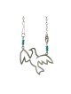 Shraga Landesman Peace Dove in Flight Necklace Tur... | Jewish Pendant