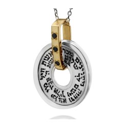 Wheel of Blessings Kabbalah Necklace by HaAri ... | Necklaces by HaAri