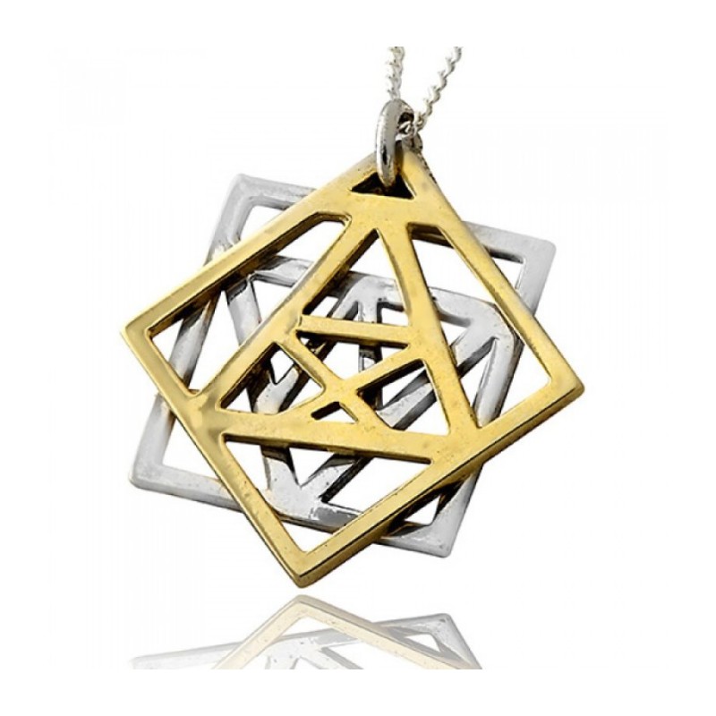 Pendentif Kabbale Adam et Eve par HaAri Jewelry | Colliers par HaAri