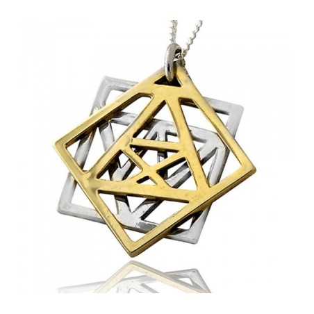 Pendentif Kabbale Adam et Eve par HaAri Jewelry | Colliers par HaAri
